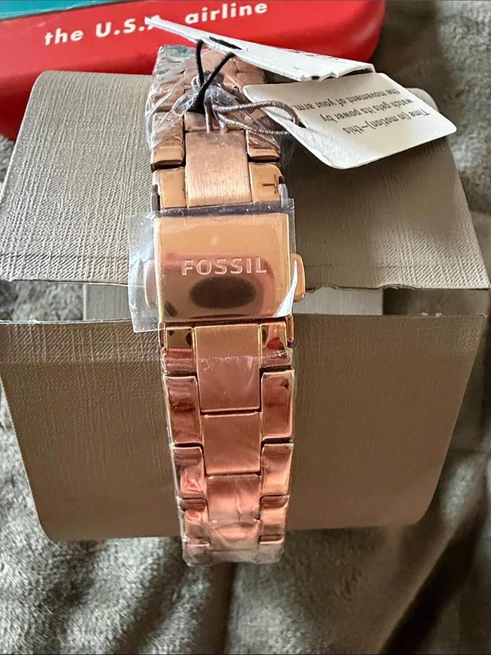 Fossil Rose Gold Filigree Bracelet Watch